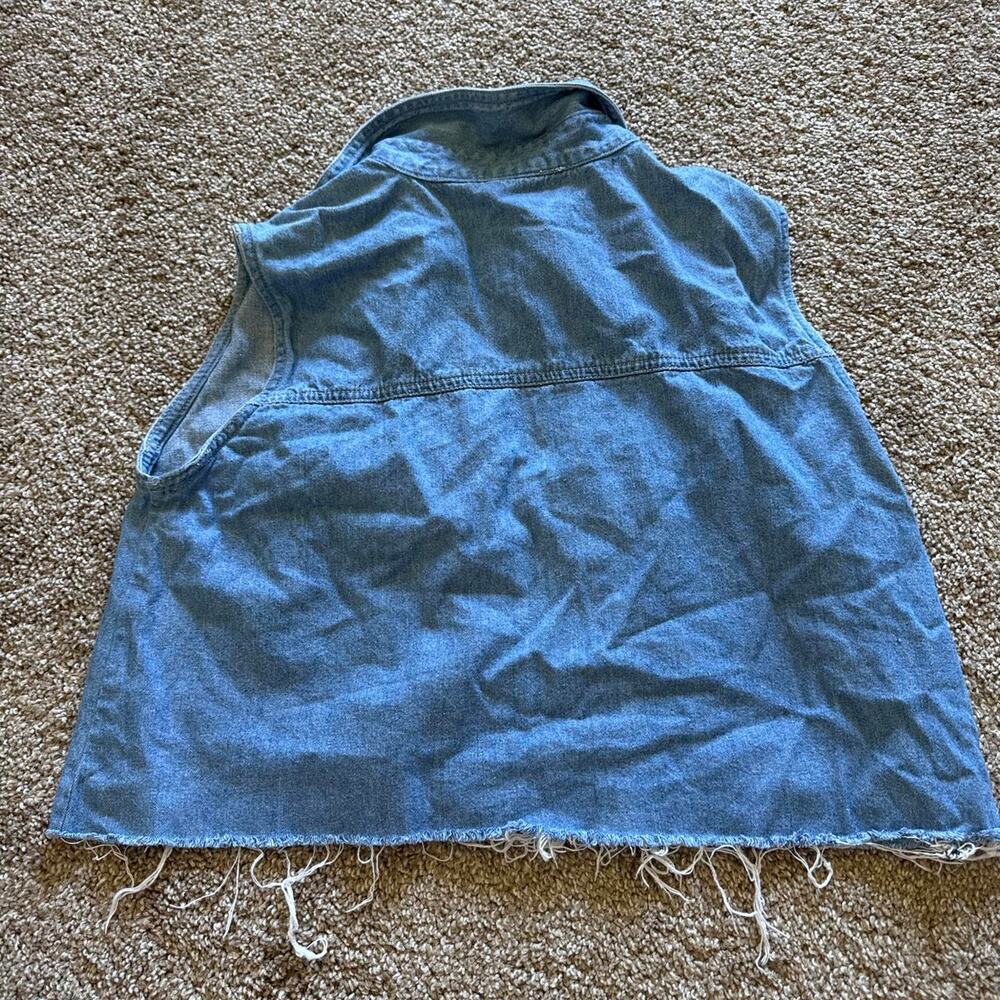 Whistles blue denim vest with - Picture 3 of 5